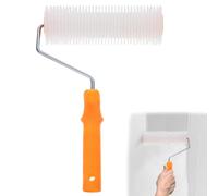 23cm Spiked Roller Self Levelling with 14 mm Teeth, Floor Aeration Spike Roller, Epoxy Compound Screeding Tools, Ergonomic Handle Paint Tool for Surface Painting, Flooring Ventilation, Remove Bubble