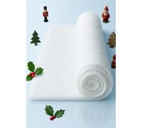 23FT x 3FT Snow Blanket Roll Artificial Snowy White Christmas Decoration Big Pack Fake Craft Soft Snow Fabric Sheet - Nativity Display, Winter Shop Window Scene, Santas Grotto, Xmas Table Runner Cover