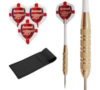 23g Arsenal Brass Darts Set, Standard Shape Flights, Stems & Case