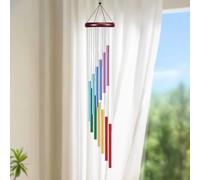 23in 12 Tubes Wind Chime, Wind Chime with S-Hook that Can Make Beautiful Sounds Suitable for Indoors, Gardens