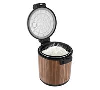 23L Commercial Rice Warmer, Stainless Steel Electric Food Warmer, Warm Function Only, Constant Temperature, Keeping Rice and Soup, for Restaurant Buffet Party Family Use(Brown)