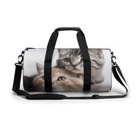 23L Gym Bag for Men & Women - Sports Duffel Bag for Travel with Removable Strap & Wet Pocket, Cats Weekender Bags Lightweight Overnight Bags for Workout Fitness Sport