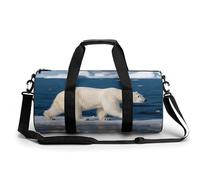 23L Gym Bag for Men & Women - Sports Duffel Bag for Travel with Removable Strap & Wet Pocket, Polar Bear Weekender Bags Lightweight Overnight Bags for Workout Fitness Sport