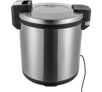 23L Rice Warmer Commercial, Commercial Rice Cooker, Aroma Rice Cooker, 100W Energy-saving Stainless Steel Food Insulation, Non-stick Inner Pot, Suitable For Restaurants, Buffets, Catering(Silver)
