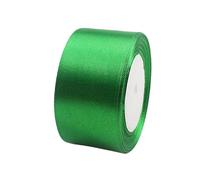 23m Wide Green Satin Ribbon 50mm for Wedding Car,Large Fabric Christmas Ribbon 2 Inch Car Ribbon Thick Baby Blue Ribbon for Crafting,Gift Wrapping,Wedding,Christmas,DIY,Hair Bows,Cake Decorations
