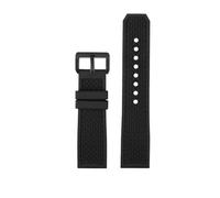 23mm 24mm Rubber Silicone Watch Strap Compatible With Car-tier London CALIBRE W7100056 WGCA0010 WSCA0006 WSCA Citizen Sports Watchband(Black-black,24mm)