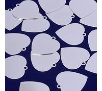 23mm Brass heart Stamping Blank Bar,necklace bar blanks,Name Plated,DIY Jewelry,Sold 20pcs/lot,silver plated