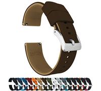 23mm Brown/Khaki - BARTON Elite Silicone Watch Bands - Quick Release - Choose Strap Color & Width