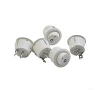 23mm Round SPST ON-OFF Rocker Switch Snap-in Type for Camper Van Boat 20mm Cutout 6A 250V Sealed Electrical Switch