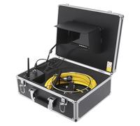 23mm Sewer Pipe Inspection Camera 50m Sewer Inspection Video Camera with 7in color LCD 12pcs Adjustable LED Light WIFI borescope 4500mAh Battery 8G Card Sewer Camera Drain Industrial Endoscope