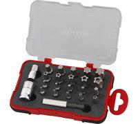 23pc Torx Plus Security Bit Set - Tp10 To Tp60 & Tps10 To Tps60