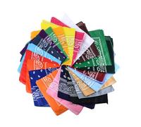 23Pcs Bandanas with Original Paisley Pattern Colour of Choice Headwear/Hair,Magic Outdoor Sports Bandana Original Paisley Pattern Multi-Color Choice Cotton Bandanas