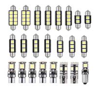 23Pcs Car LED Interior Lights Kit, T10 LED Bulbs, LED Number Plate Light Bulbs and Interior Car Lights for Dome Trunk and License Plate, W5W Bulb Set for Car