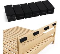 23Pcs Furniture Wall Protectors, EVA Foam Headboard Stoppers for Wall Bed Stoppers for Headboard 10Pcs (18mm Thick)+13Pcs (3mm Thick) Black Headboard Bumper