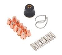 23PCS Plasma Cutter Torch Accessory Kit PR0010, Cutting Torch Tip Nozzles Consumables Kit, Electrodes PD0116-08 with Spacer Guide and Retaining Cap, Compatible for Everl