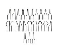 23pcs Pyrography Wire Tips Wood Burning Accessories Sturdy Pyrography Pen Tips Suitable for Most Soldering Irons Machine Compatible