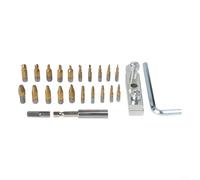 23PCS Screw Extractor and Wire Breaking Remover Kit for Disassembling Broken Bolts and Screws on Pipes and Metal Parts