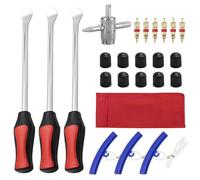 23PCS Tyre Lever Spoon Tool Set, Tyre Repair Changing Spoon Lever Tool Kit with 3 Tire Levers & 3 Wheel Rim Protectors, Universal Tire Repair Changing Spoons Lever Tool Kit for Motorcycle Bike Car