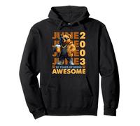 23rd Birthday Bear Beer June 2003 Vintage 23 Years Old Pullover Hoodie