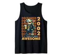 23rd Birthday Cow Legends December 2002 23 Years Old Mens Tank Top
