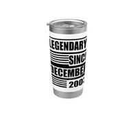 23rd Birthday Legendary Since December 2003 Birthday Saying Stainless Steel Insulated Tumbler
