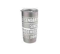 23rd Birthday Legendary Since December 2003 Birthday Saying Stainless Steel Insulated Tumbler