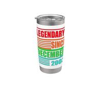 23rd Birthday Legendary Since December 2003 Birthday Saying Stainless Steel Insulated Tumbler