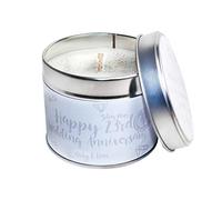 23rd Silver Plate Wedding Anniversary Candle Tin/Personalised SOYA Wax/Handmade to Order Daily