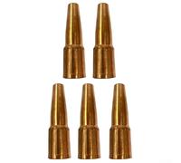 23T37 MIG Welding Nozzle 3/8 Inch Cone Shape Set of 5 Copper Nozzles for Style 2 4 Model Torch Fits 200 400 Series Requires 52FN Gas Diffuser
