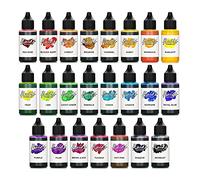 23x 30ml Fluids Alcohol Ink Set Translucent Colours for Fluid Art and Resin, epoxy