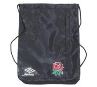 24 25 Formation England Rugby Gym Drawstring Bag Umbro Black S