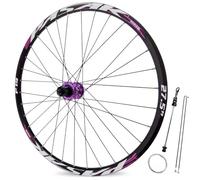 24/26/27.5/29in Mountain Bikes Rear Wheel Quick Release 10x135mm Disc Brake 32H Rear Hub For 8/9/10/11/12 Speed Cassette(Purple,24in)