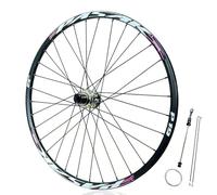 24/26/27.5/29in Mountain Bikes Rear Wheel Quick Release 10x135mm Disc Brake 32H Rear Hub For 8/9/10/11/12 Speed Cassette(Color-purple,24in)