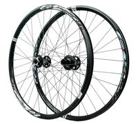 24/26/27.5/29inch Mountain Bike Wheelset Disc Brake Quick Release Bike Wheels Aluminum Alloy Double Wall Rim Bike Front And Rear Wheels For 8/9/10/11/12 Speed Cassette 32Holes(Svart,27.5in)