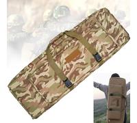 24" 28" 33" 35" 39" 43" 47" Double Rifle Case, Long Portable Tactical Shotgun Backpack, for Firearm Storage and Transportation, Perfect for Indoor/Outdoor Shooting(CP,39in/100cm)