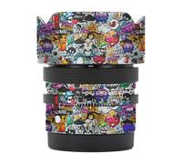 24 3.5 Anti-Scratch Camera Lens Sticker for Sigma 24mm F3.5 DG DN fit for Sony Mount Coat Wrap Protective Film Skin Cover(Graffiti White)