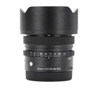 24 3.5 Anti-Scratch Camera Lens Sticker for Sigma 24mm F3.5 DG DN fit for Sony Mount Coat Wrap Protective Film Skin Cover(Mamba Black)