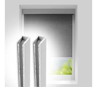 24/30 /36/42 /66/72 Inch Light Gap Blockers, Custom Length Light Blockers for Sides of Blinds, U Channel Aluminium Alloy Light Blocking Strips(Gray 2pcs,60in/152.4cm)