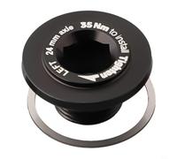 24/30mm Compatible Crank Arm Bolt Self-Extracting Design | Self-extracting mechanism, 24/30mm dual fit, compatible with for rotor Aldhu, easy removal install(Black Bolt Lleft)