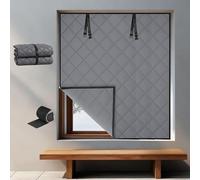 24" 32" 40" 79" Window Insulation Kit for WinterThermal Barrier for Bedroom Attic RV geKeep Warm & Save Energy (Gray 39x79in/100x200cm)