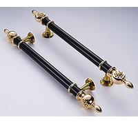 24/32/47/59inch Sliding Barn Door Handles, Large European Style Double-Sided Push Pull Bar Handle, Entry Door Handle for Glass/Wood Doors,Black-60cm(23.6in)