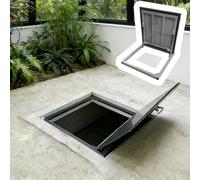 24-35 in Encastrar Crawl Space Door, Attic Access Doors for Storage Room/Wine Cellar/Ceiling Hole, Hidden Removable Cellars Exit Covers(W29xL31in)