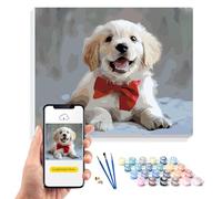 24/36/48 Colors Personalised Paint by Numbers Kit for Adults - Custom Photo DIY Painting Set for Beginners, Create Unique Wall Art from Your Favorite Photo of Family, Pet, or Loved One