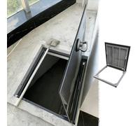 24-36 in Basement Door w/Suction Cups, Concealed Flush Mounted Crawl Space Doors, Heavy Duty Cellar Exit Covers for Storage Room/Attic(W34xL34in(86.4x86.4cm))