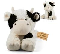24" & 4.5lbs Weighted Stuffed Animals, Sitting & Laying milk cow Stuffed Animal, Cuddly & Soft,Weighted milk cow Plush Pillow for Adults & Kids, milk cow Gifts for Christmas & Valentine's Present