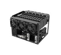 24+4 HDD Open Air Test Bench DIY PC Frame, 3.5 Inch Hard Drive Holder for Crypto Mining, Chia Farming XCH FIL BHD, NAS Storage Computer Enclosure