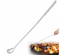 24.4 inch Telescopic Spoon Stainless Steel Stirring Spoon, Retractable Bar Spoon for BBQ Tableware, Large Batch Cooking for Ice Cream Coffee Milkshakes Juice Tea Drink