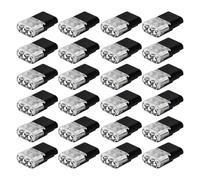 24/40Pcs 3-Pin Solderless Wire Connectors with Locking RGB LED Strips Light Wire Quick Connector No Stripping 18-22AWG Wires Plugin Connector 24PCS