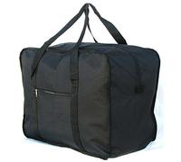 24" 50LB. CAP. SQUARE JUMBO BLACK DUFFLE/ CARGO BAG/ LUGGAGE / SUITCASE / TOTE