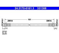 NEW BRAKE HOSE PIPE LINE FOR VW SEAT AUDI PASSAT VARIANT 3A5 35I ABV ABF 2E ADY